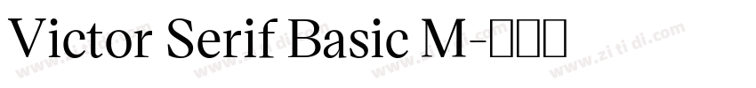 Victor Serif Basic M字体转换